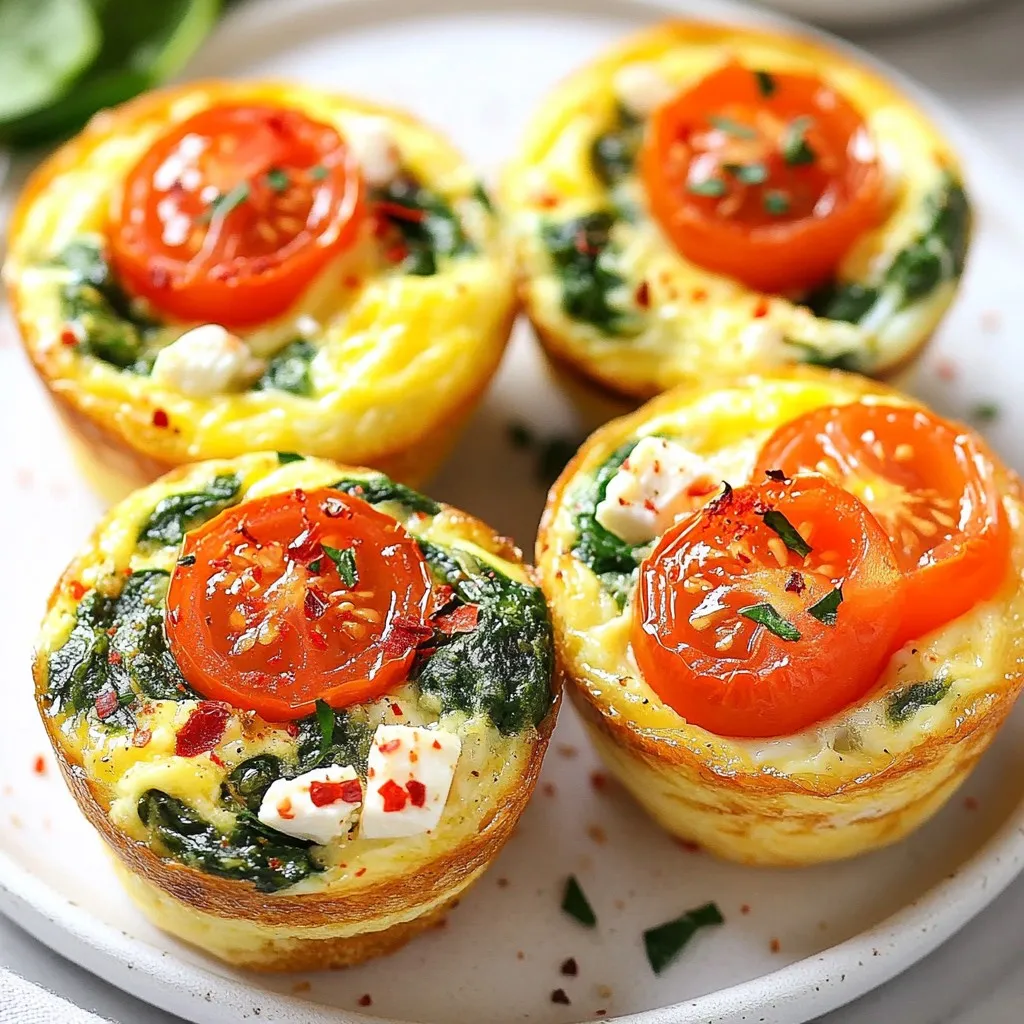 Spinach Feta Egg Muffins Quick and Easy Recipe
