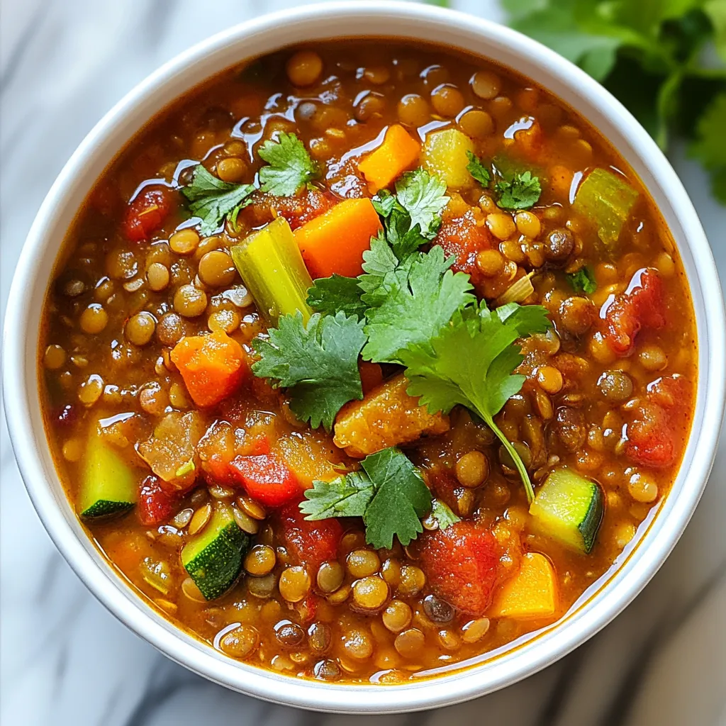 Veggie Packed Lentil Chili Hearty and Flavorful Dish