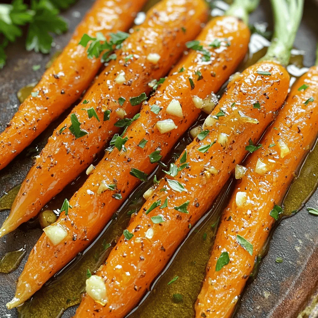 Honey Garlic Roasted Carrots Delightful Side Dish