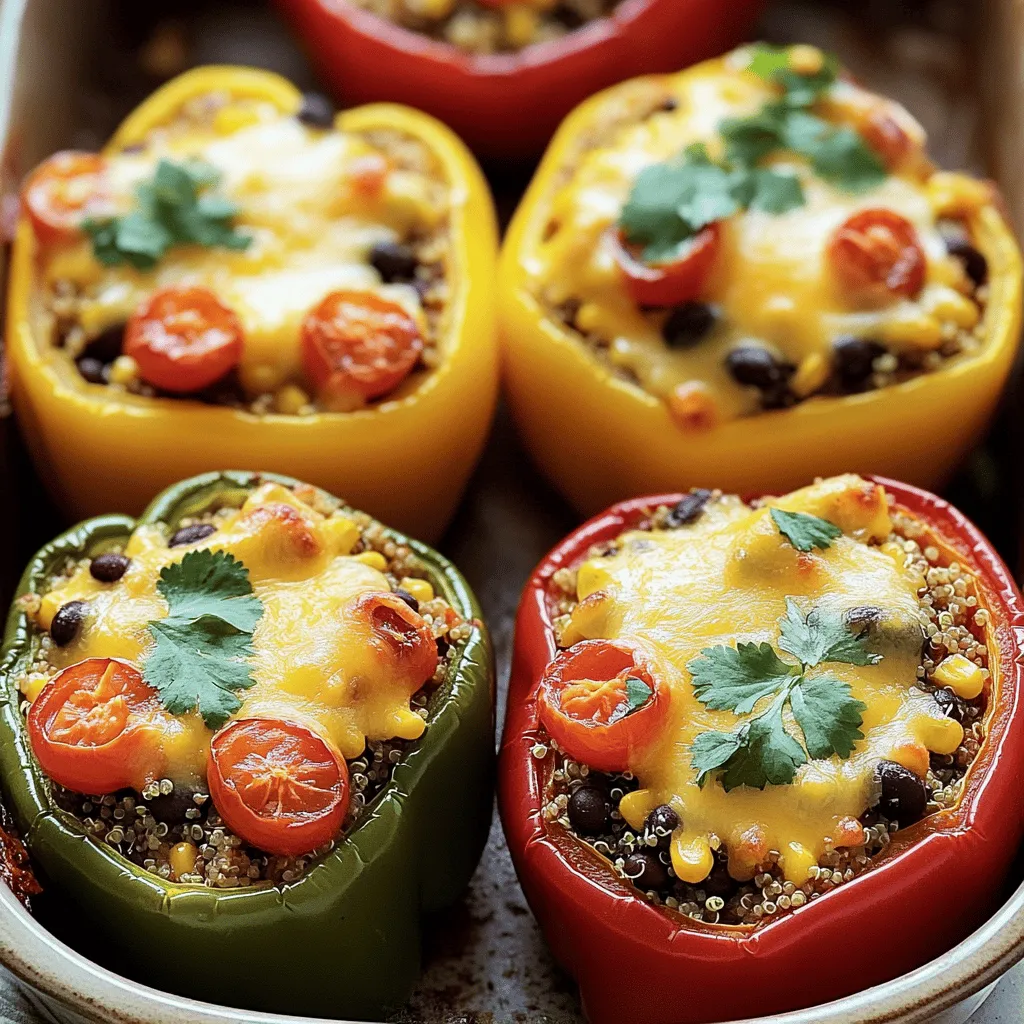 Stuffed Bell Pepper Boats Flavorful and Easy Recipe