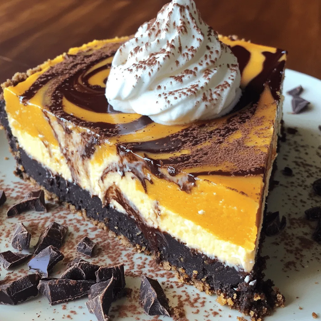 Pumpkin Chocolate Swirl Cheesecake Irresistible Treat