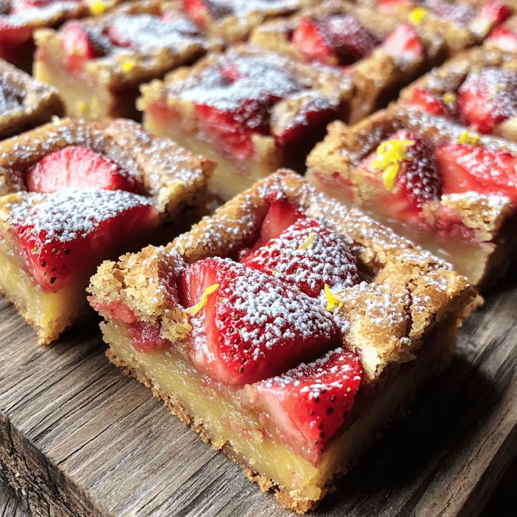Strawberry Lemon Blondies Delightful and Easy Recipe