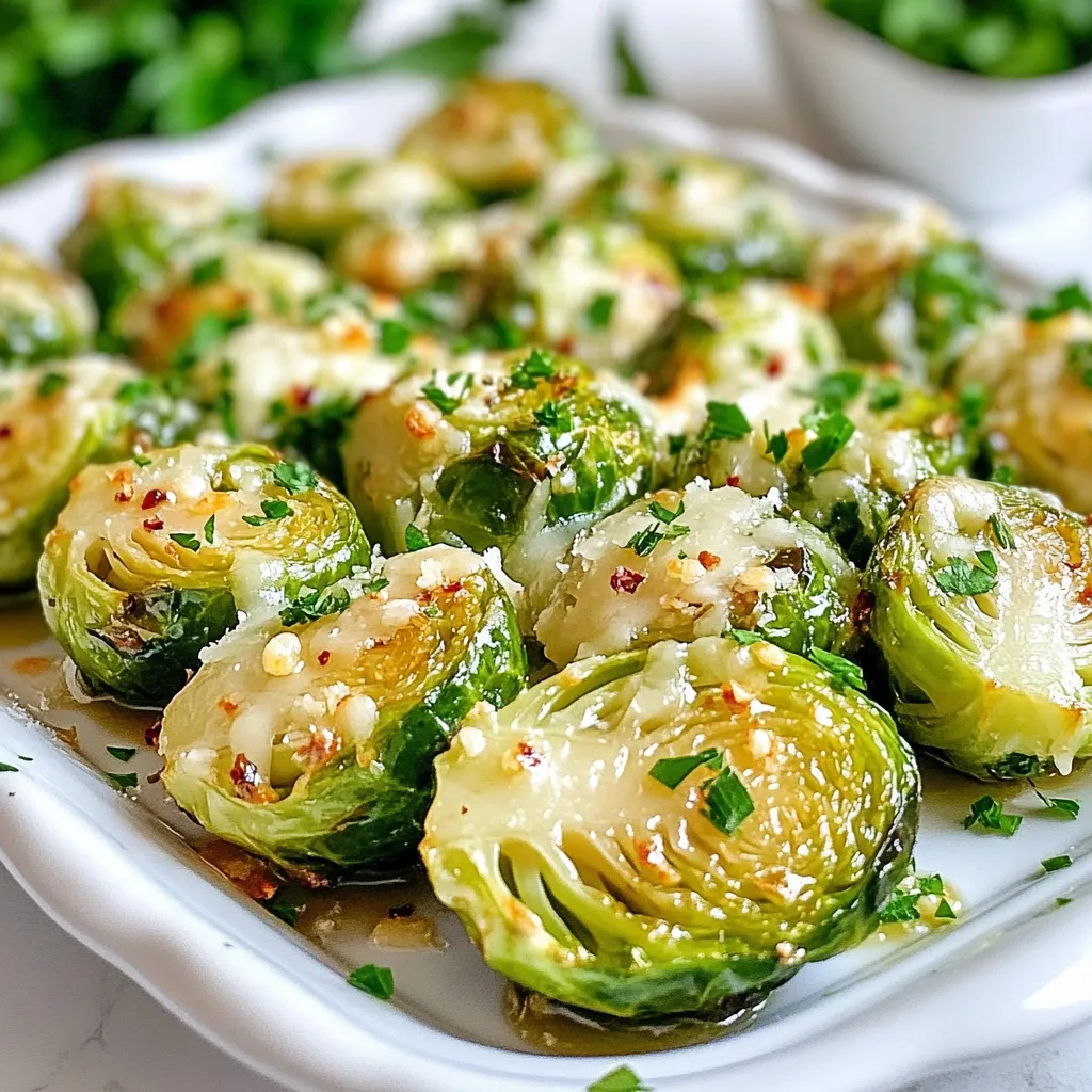 Garlic Parmesan Brussels Sprouts Flavorful Side Dish