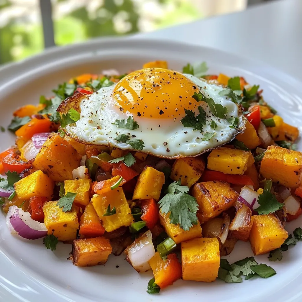 Sweet Potato Hash with Eggs Tasty Breakfast Treat