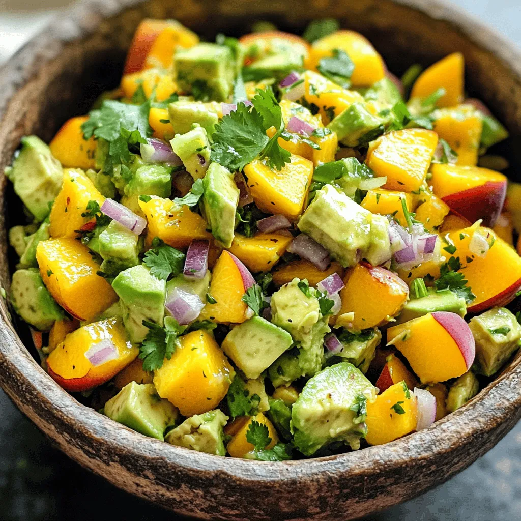 Peach Avocado Salsa Fresh and Flavorful Dip Recipe