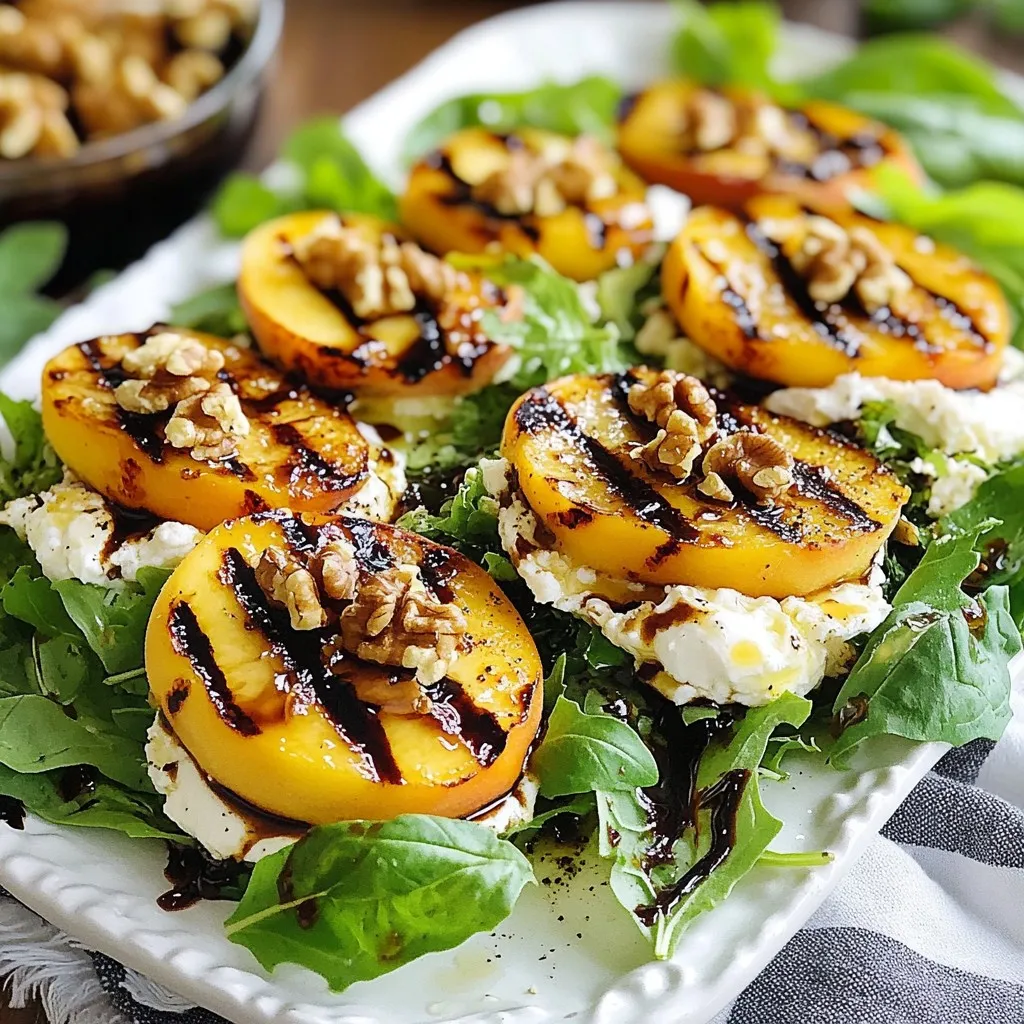 Grilled Peach Burrata Salad Flavorful Summer Delight