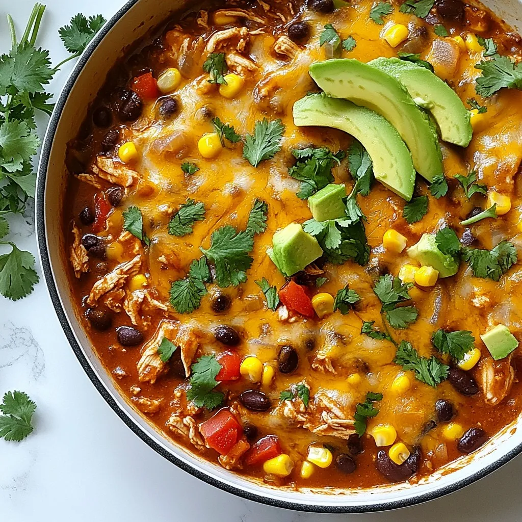 Cheesy Chicken Enchilada Skillet Tasty Weeknight Meal