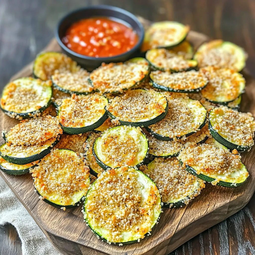 Air Fryer Parmesan Zucchini Chips Crunchy Delight