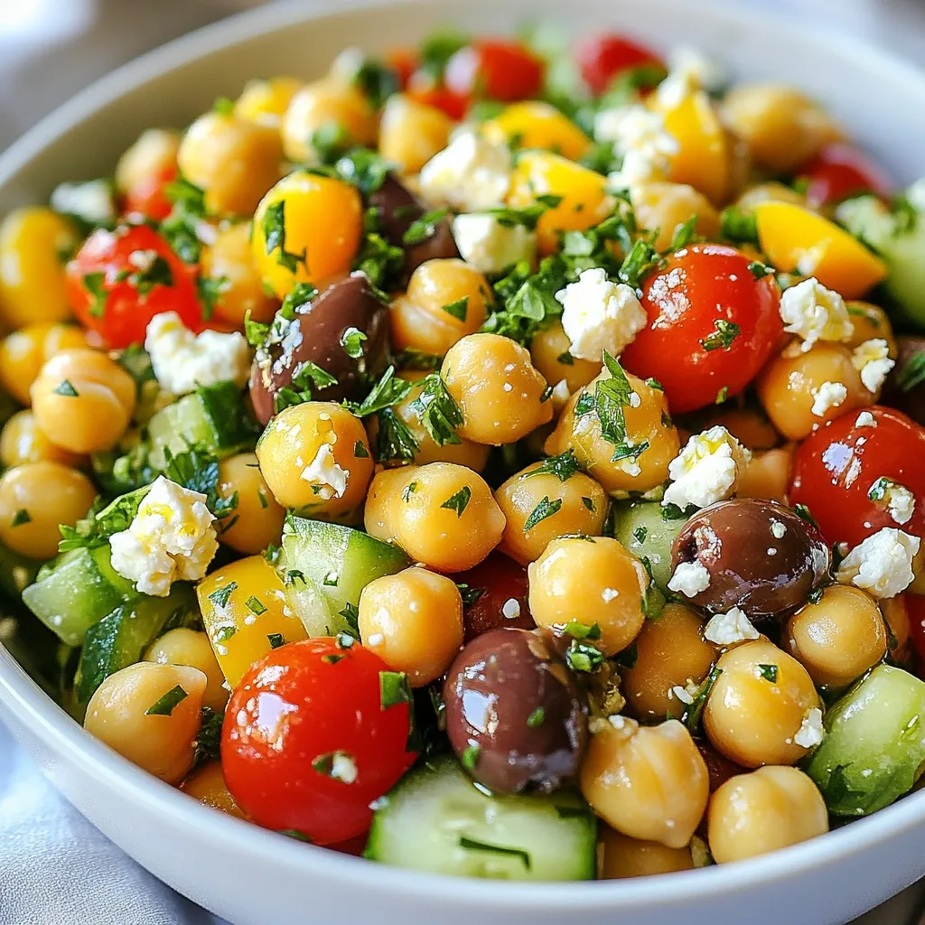 Mediterranean Chickpea Salad Fresh and Flavorful Dish