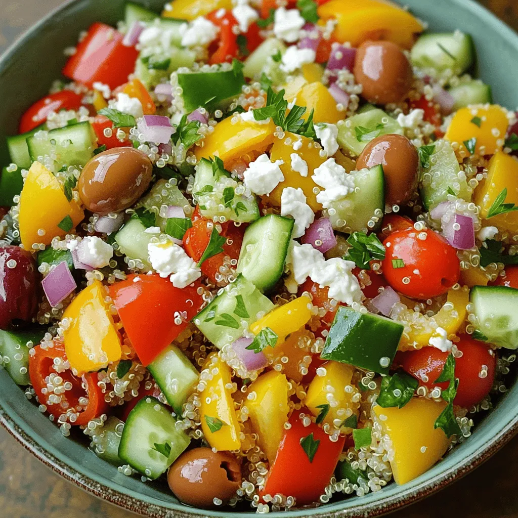 Mediterranean Quinoa Salad Fresh and Tasty Meal