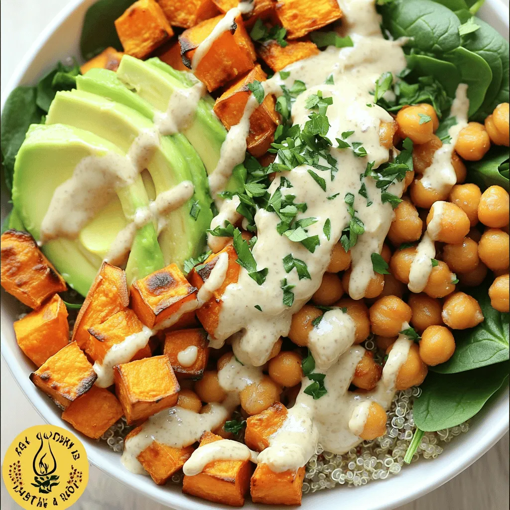Sweet Potato Chickpea Buddha Bowl Flavorful Delight