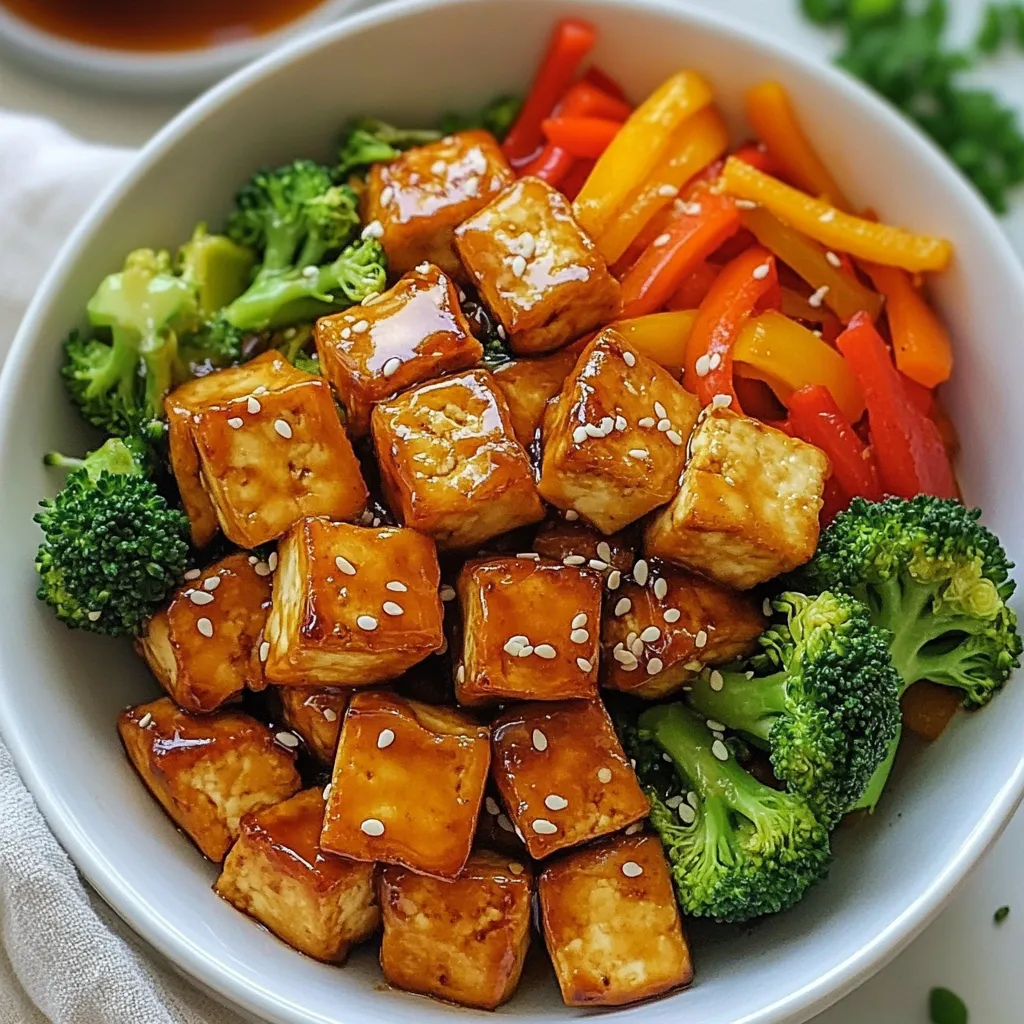 Honey Garlic Tofu Stir Fry Quick and Tasty Meal