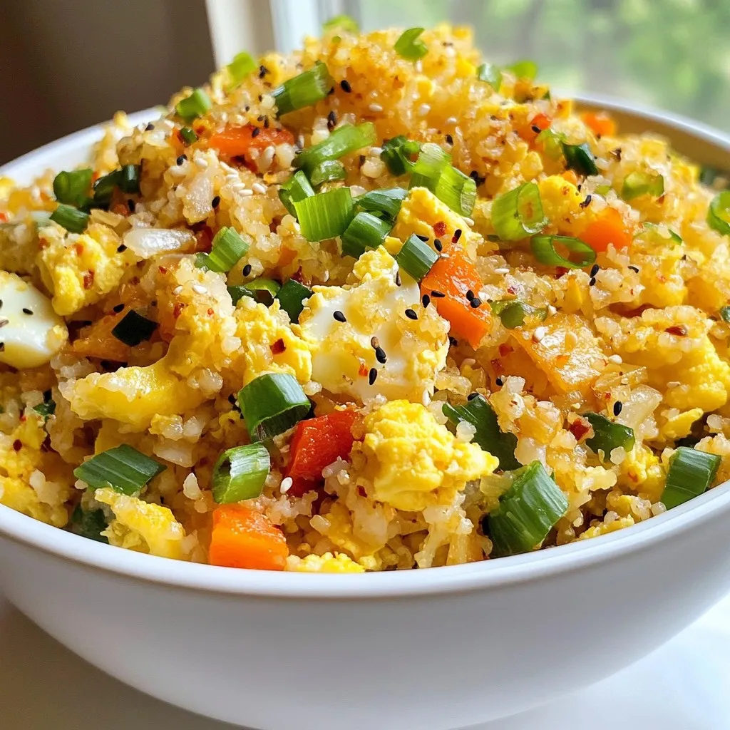 Cauliflower Fried Rice Healthy and Quick Recipe