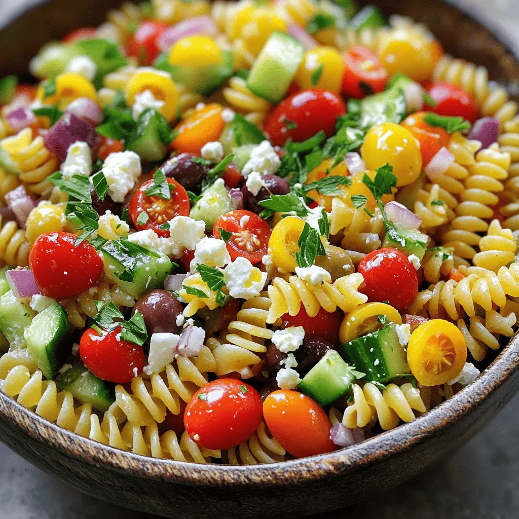 Easy Greek Pasta Salad Simple and Flavorful Delight