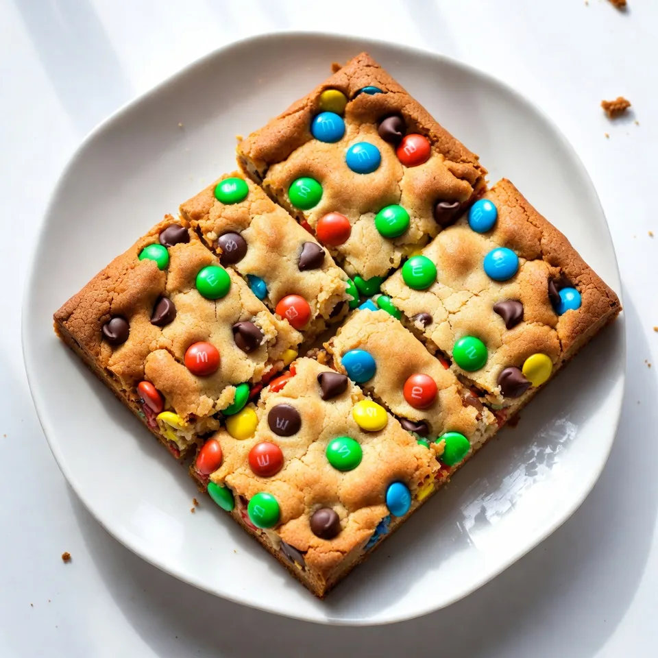 Chewy M&#038;M Cookie Bars Delicious and Easy Recipe