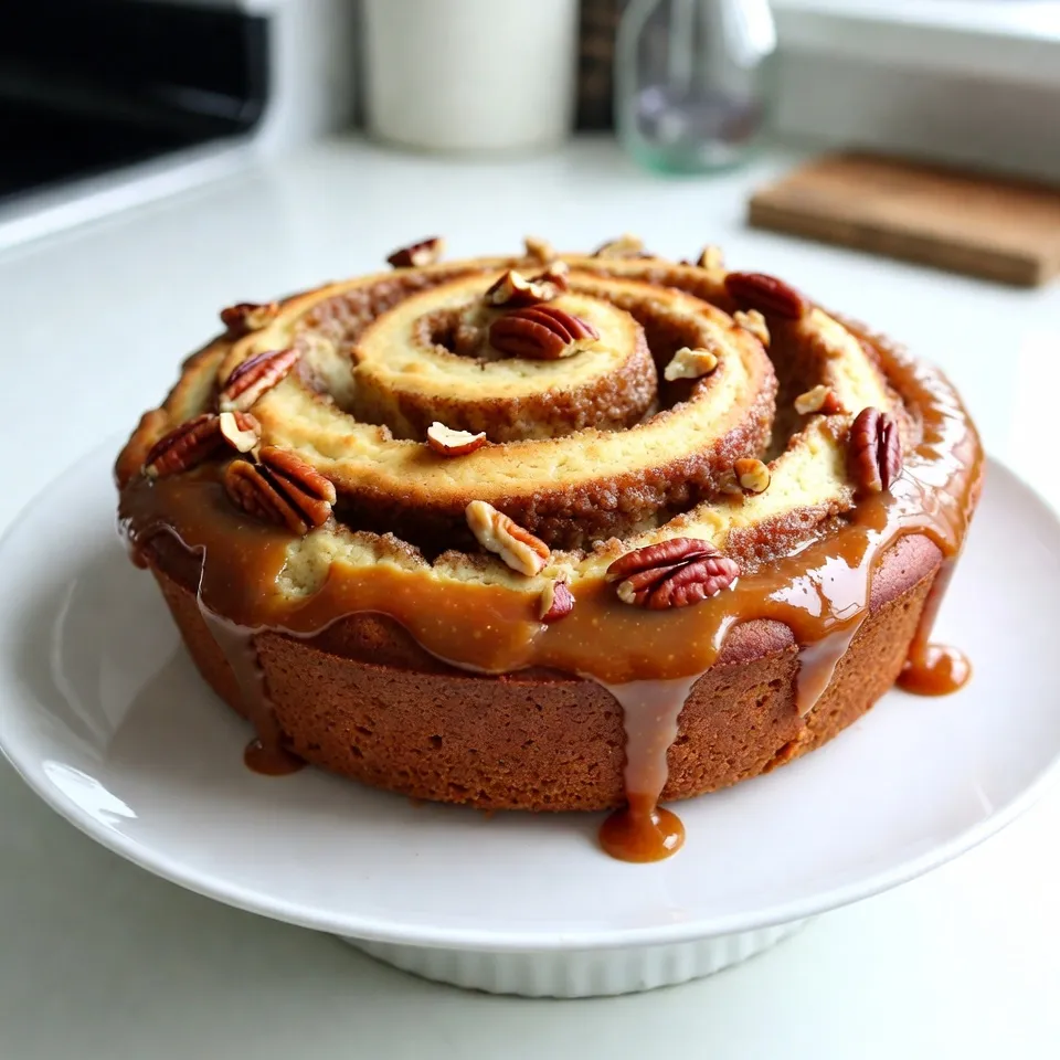 Caramel Cinnamon Roll Cake Irresistible Sweet Delight