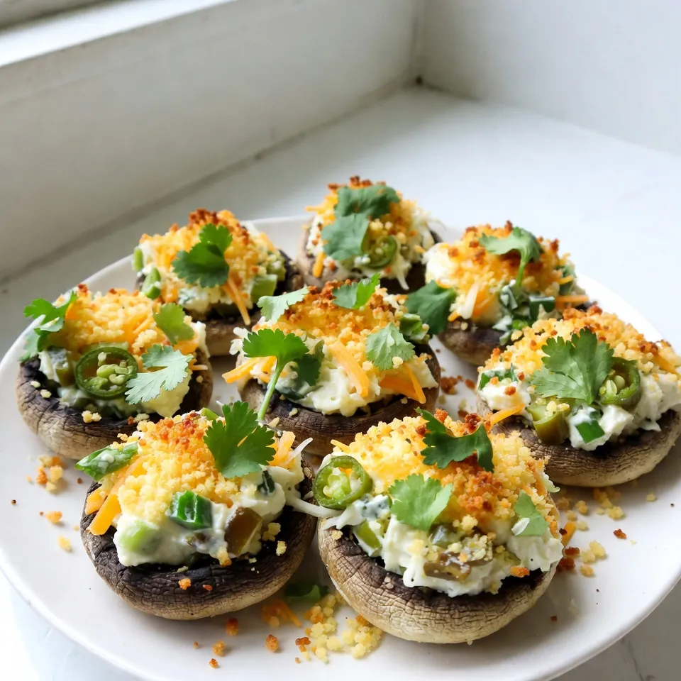 Jalapeño Popper Stuffed Mushrooms Tasty Party Snack