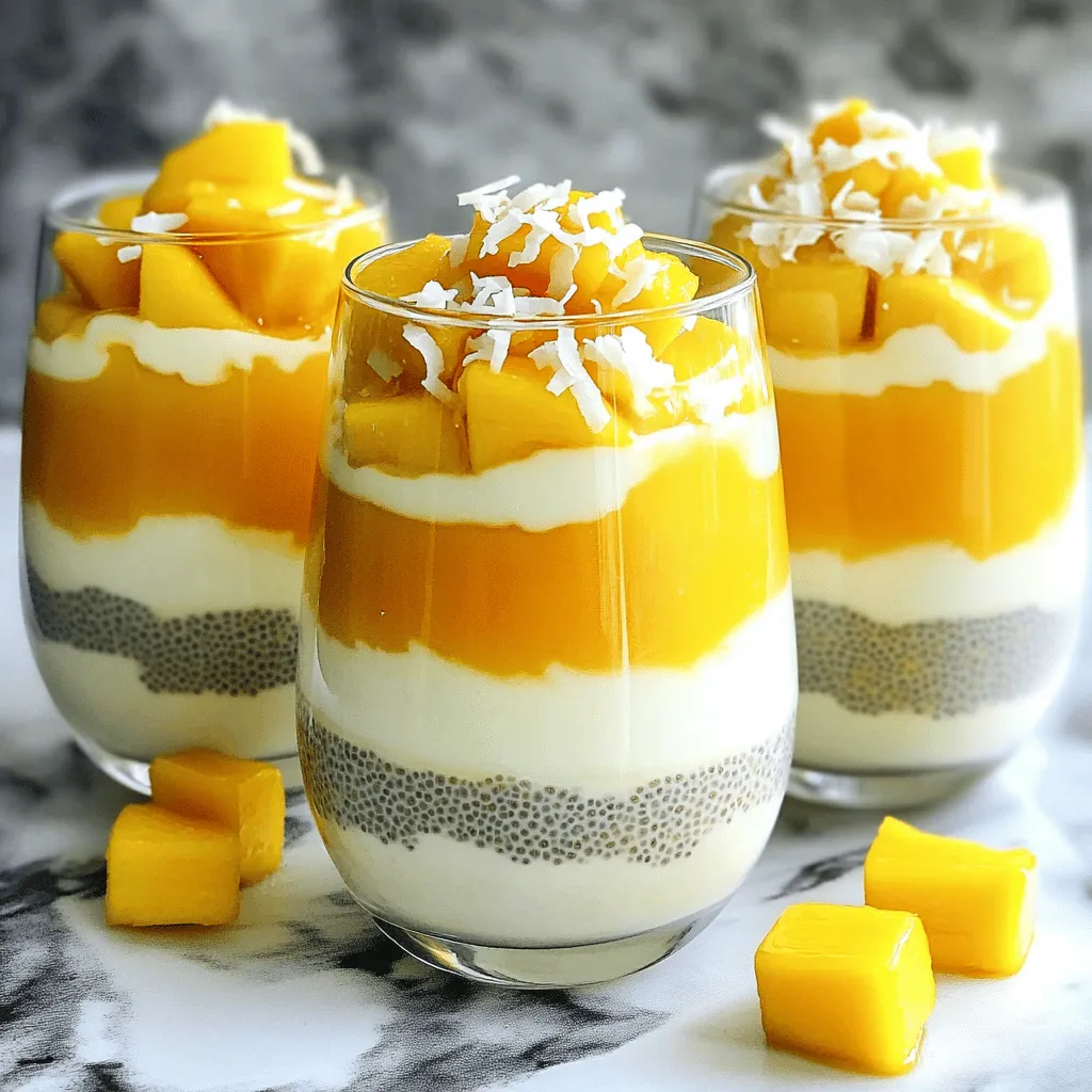 Coconut Mango Chia Pudding Healthy and Simple Treat