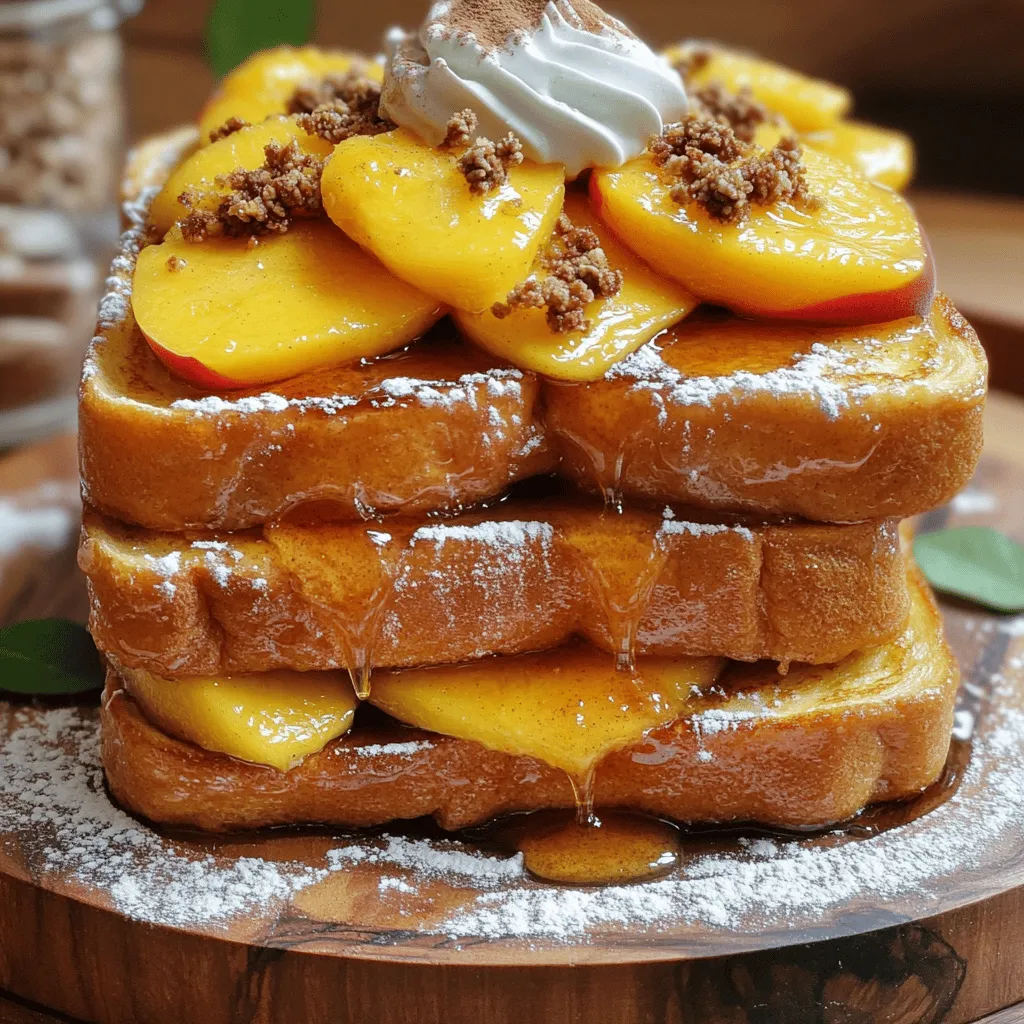 Peach Cobbler French Toast Irresistible Morning Treat