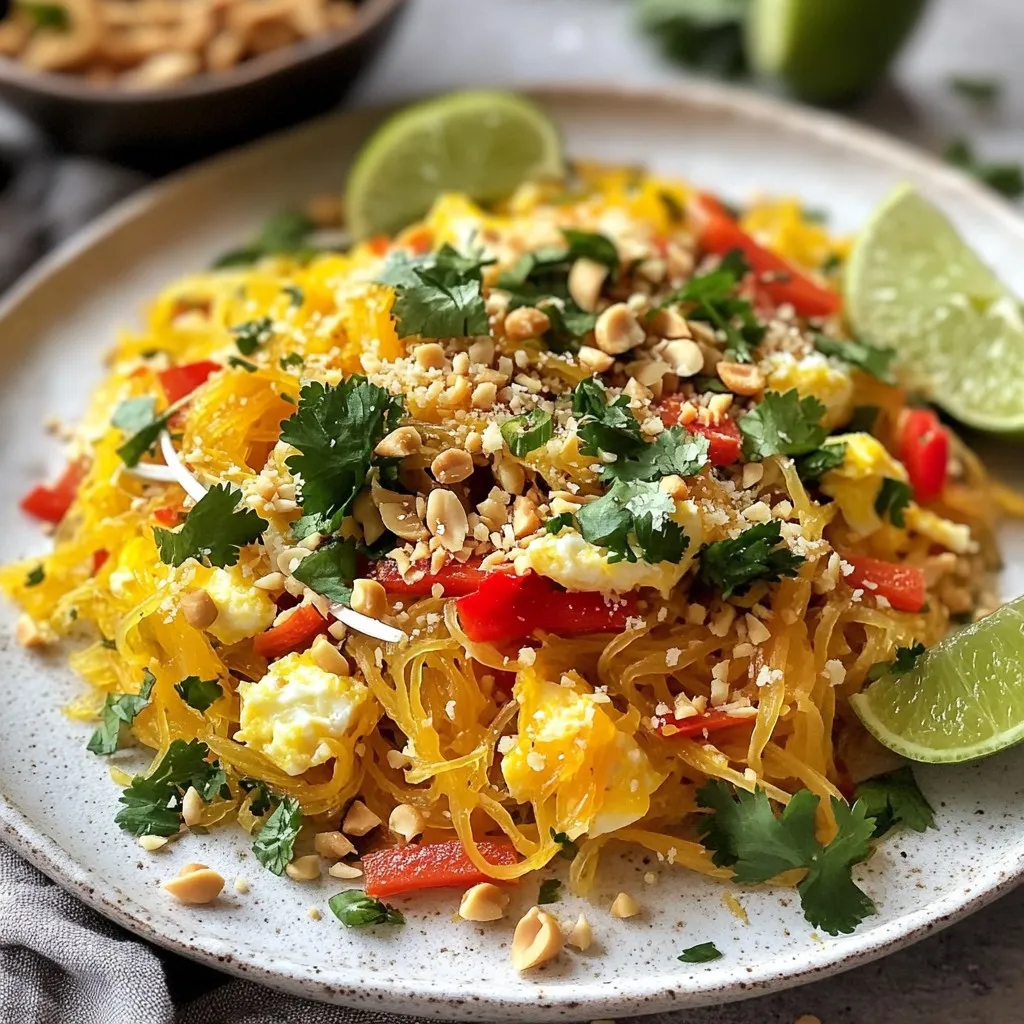 Spaghetti Squash Pad Thai Flavorful and Easy Recipe