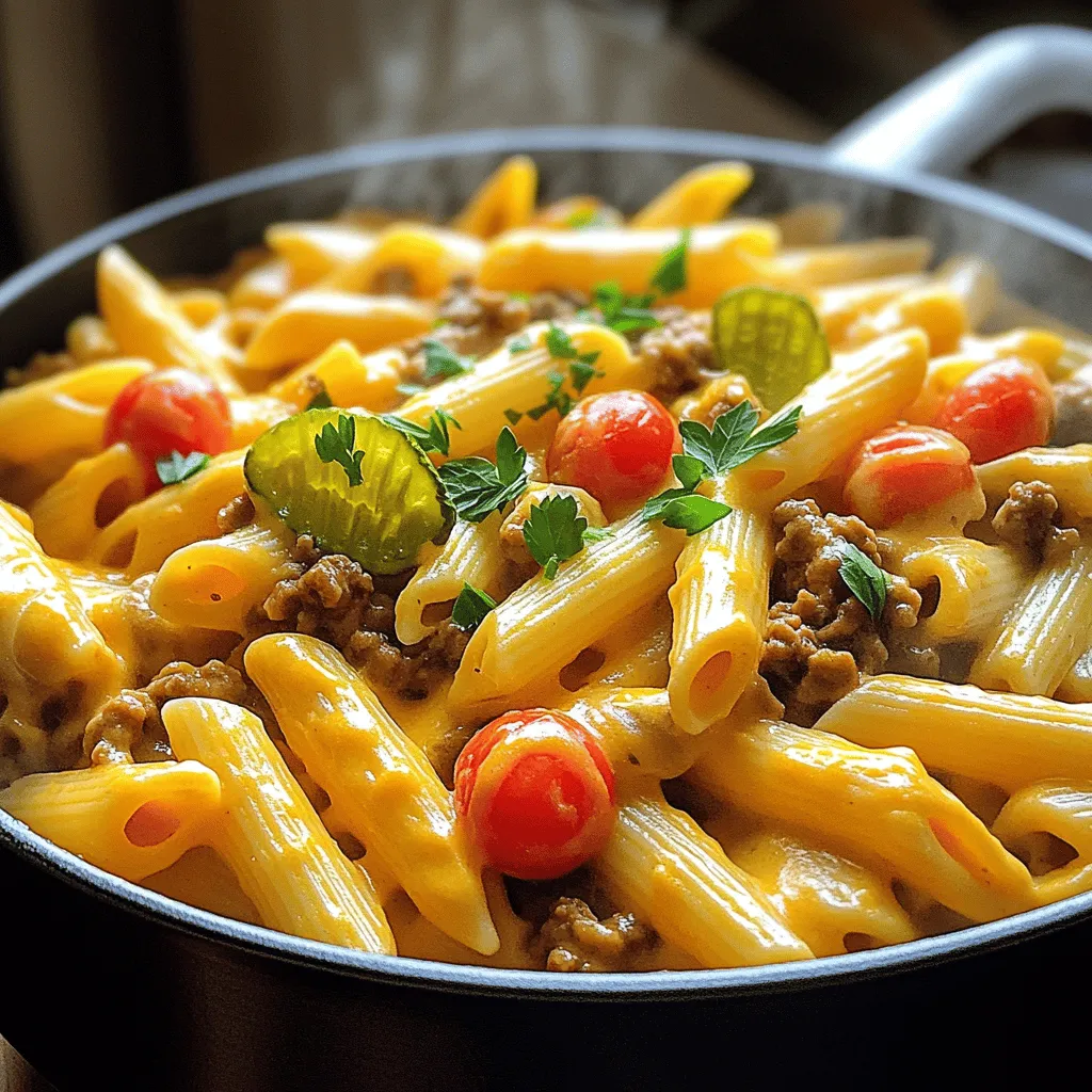 One-Pot Cheeseburger Pasta Simple and Savory Dish