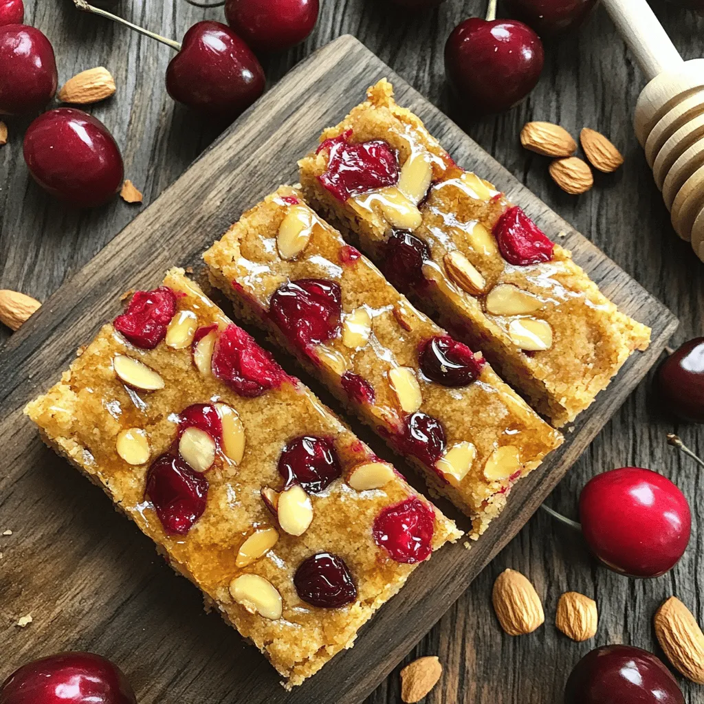 Cherry Almond Breakfast Bars Delicious and Simple Treat
