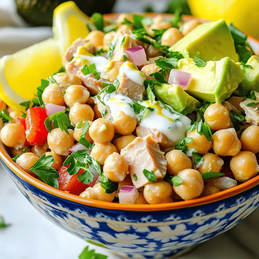 Easy Chickpea Tuna Salad Healthy and Simple Recipe