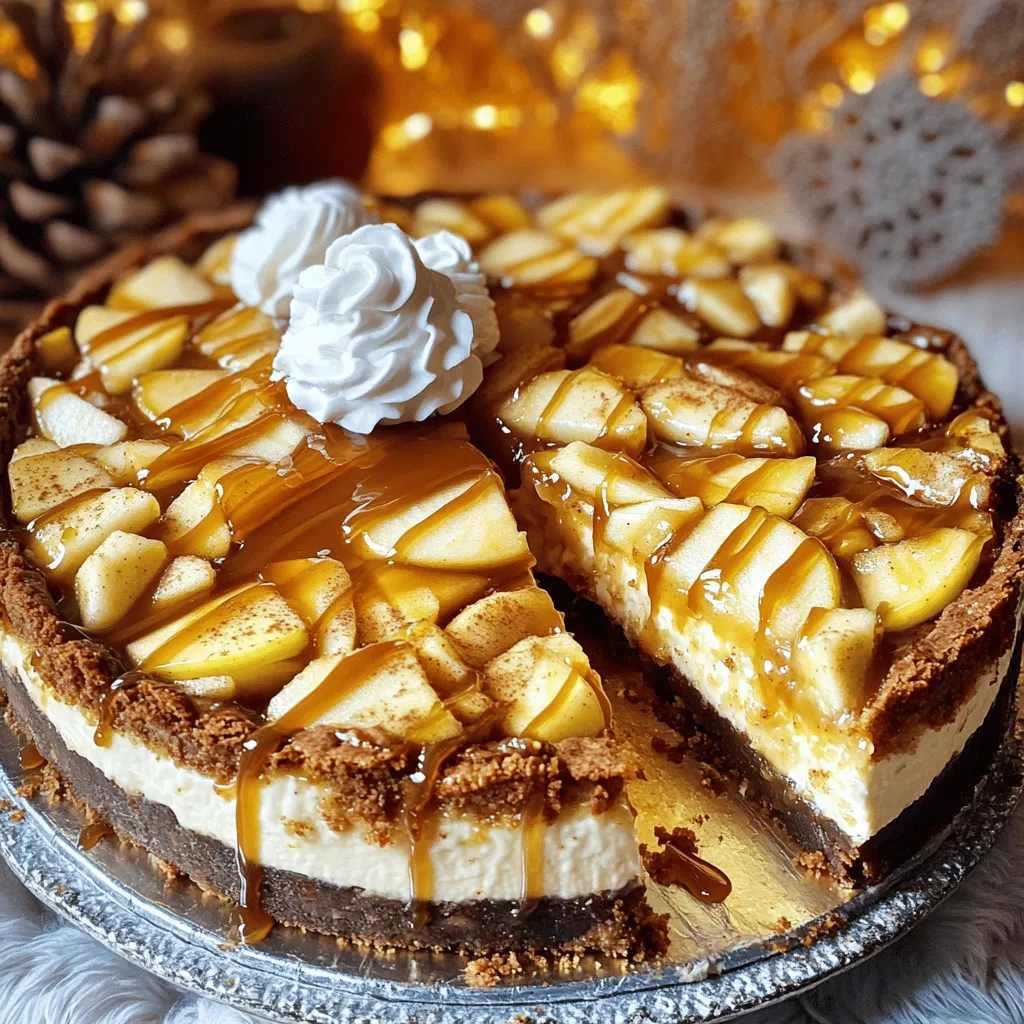 Caramel Apple Blondie Cheesecake Tasty Dessert Delight