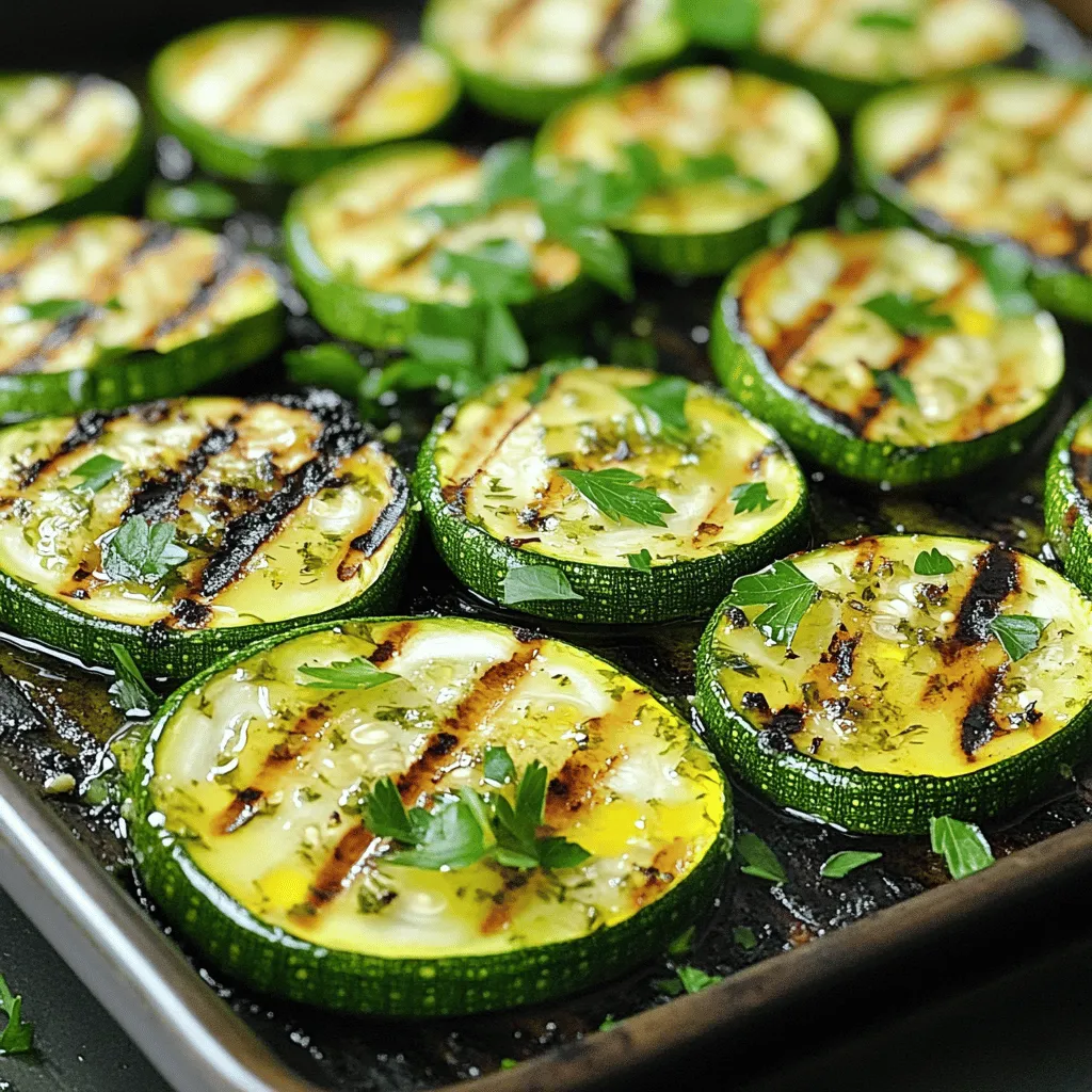 Lemon Herb Grilled Zucchini Tasty and Simple Recipe