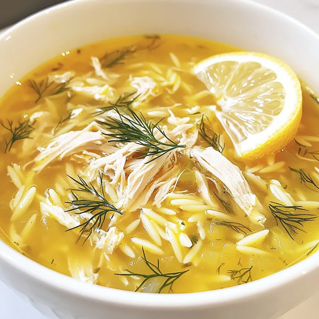 Greek Lemon Chicken Soup Delightful and Easy Recipe