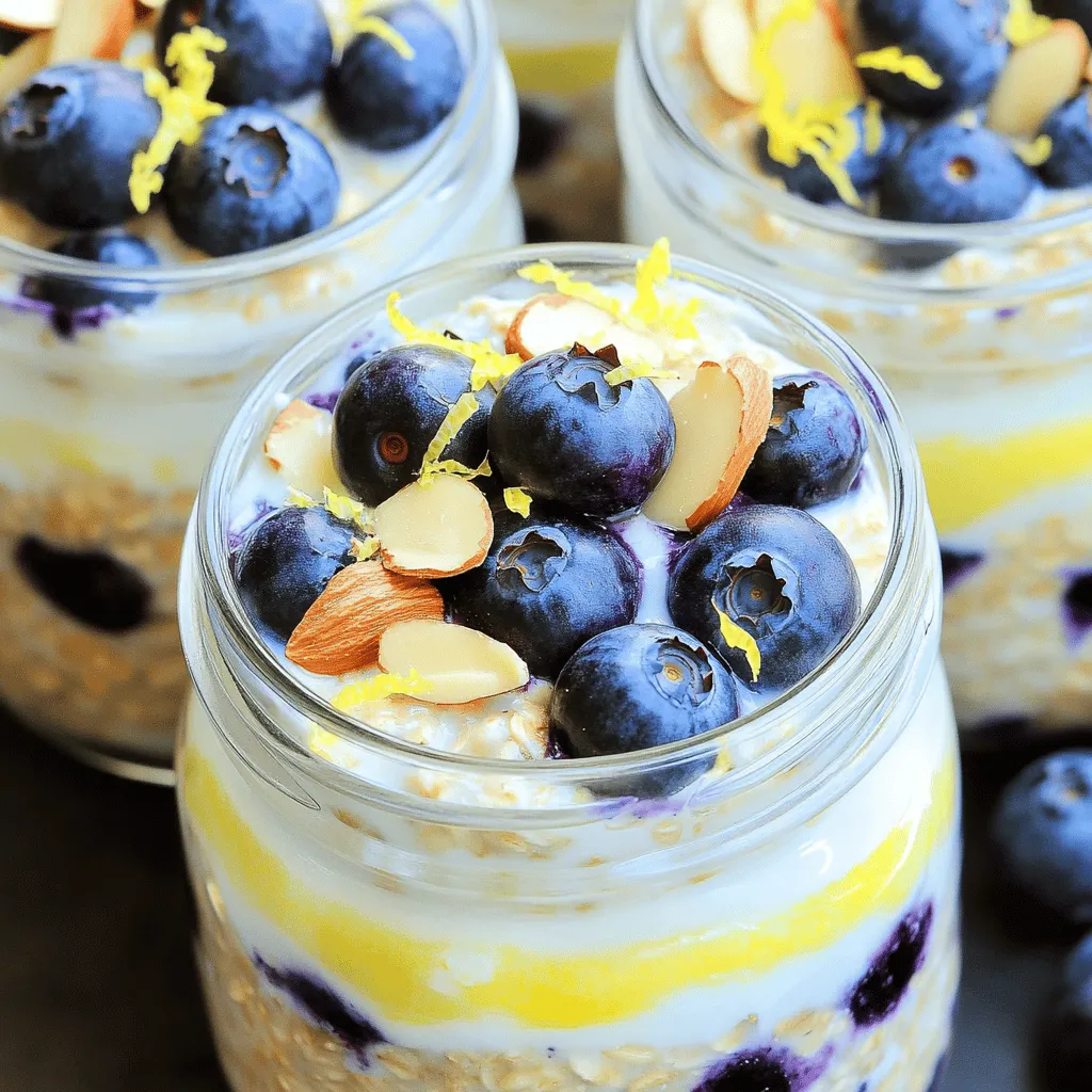 Lemon Blueberry Overnight Oats Flavorful and Healthy