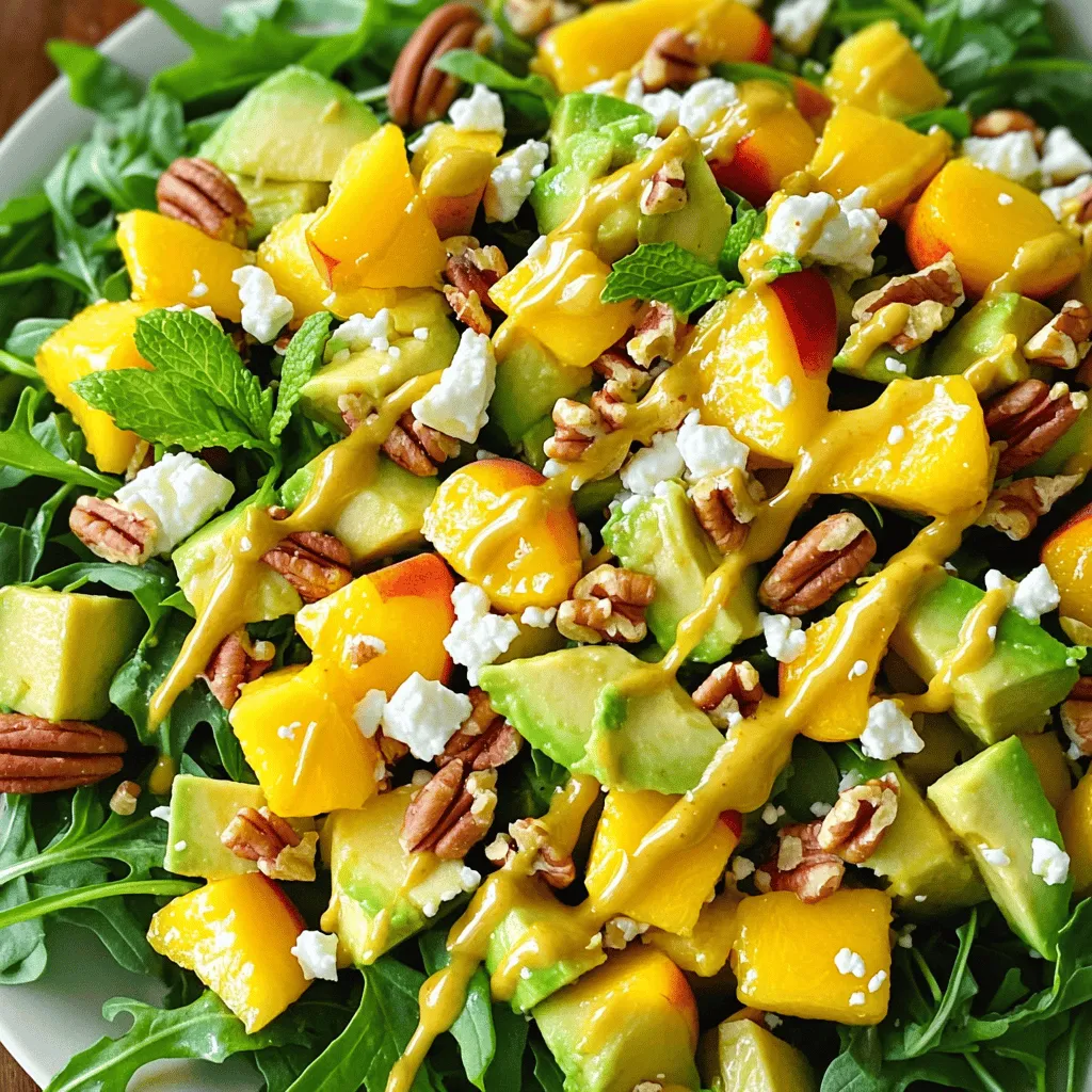 Peach and Avocado Salad Fresh and Flavorful Delight