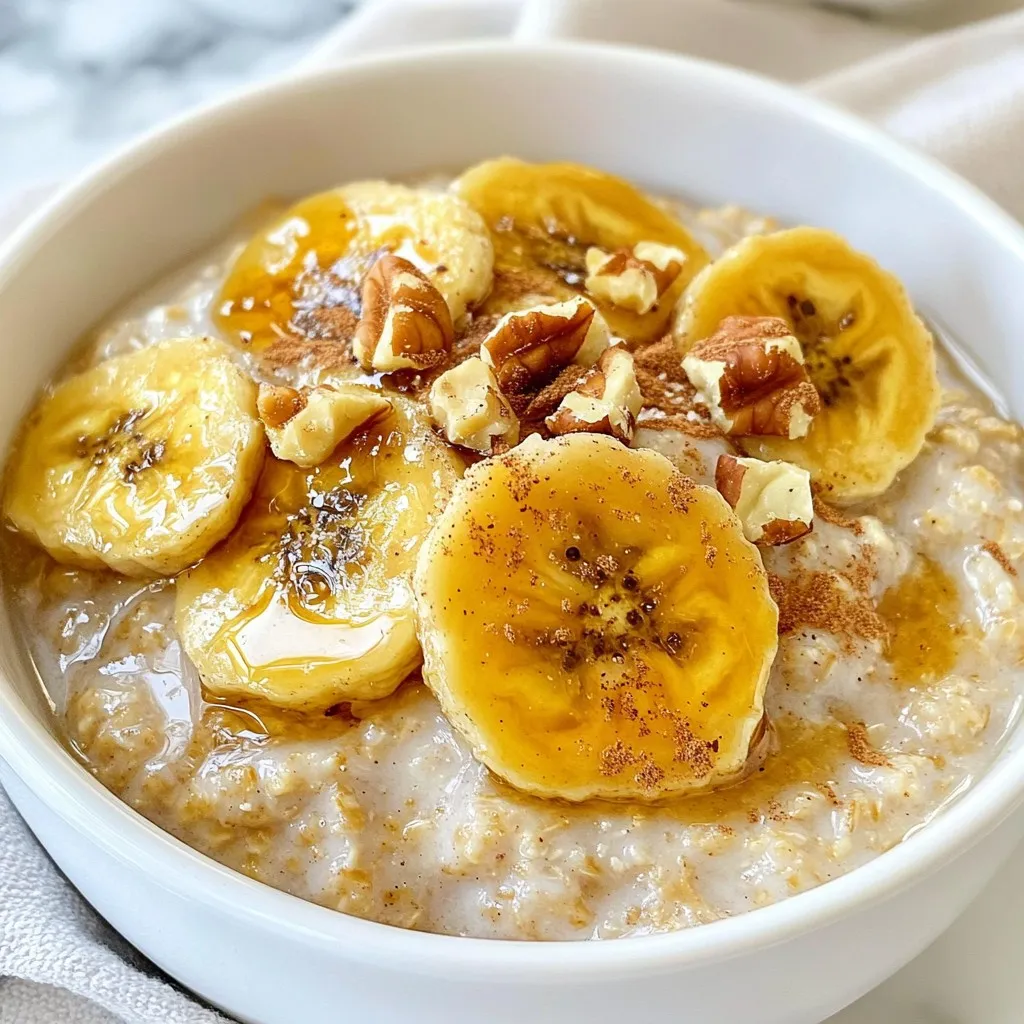 Caramelized Banana Oatmeal Flavorful Breakfast Treat