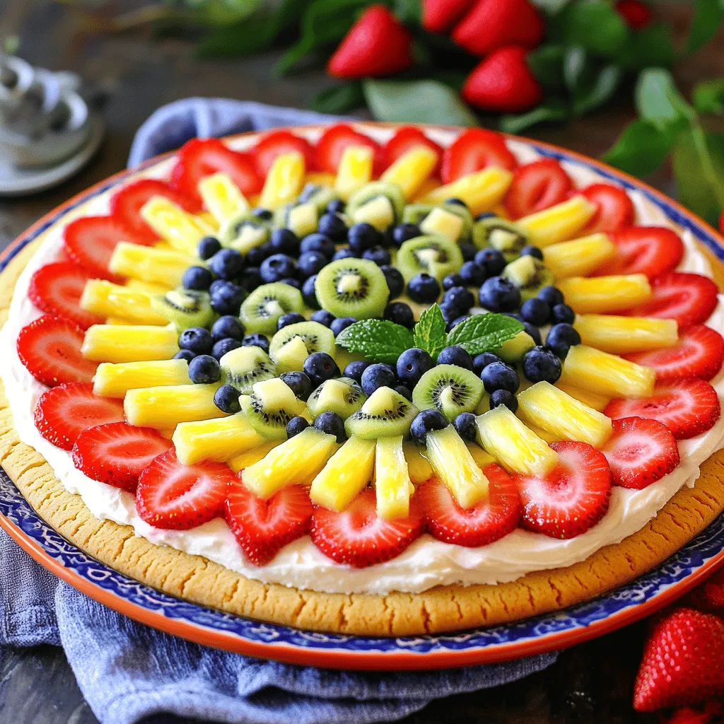 Rainbow Fruit Pizza Delightful and Easy Recipe