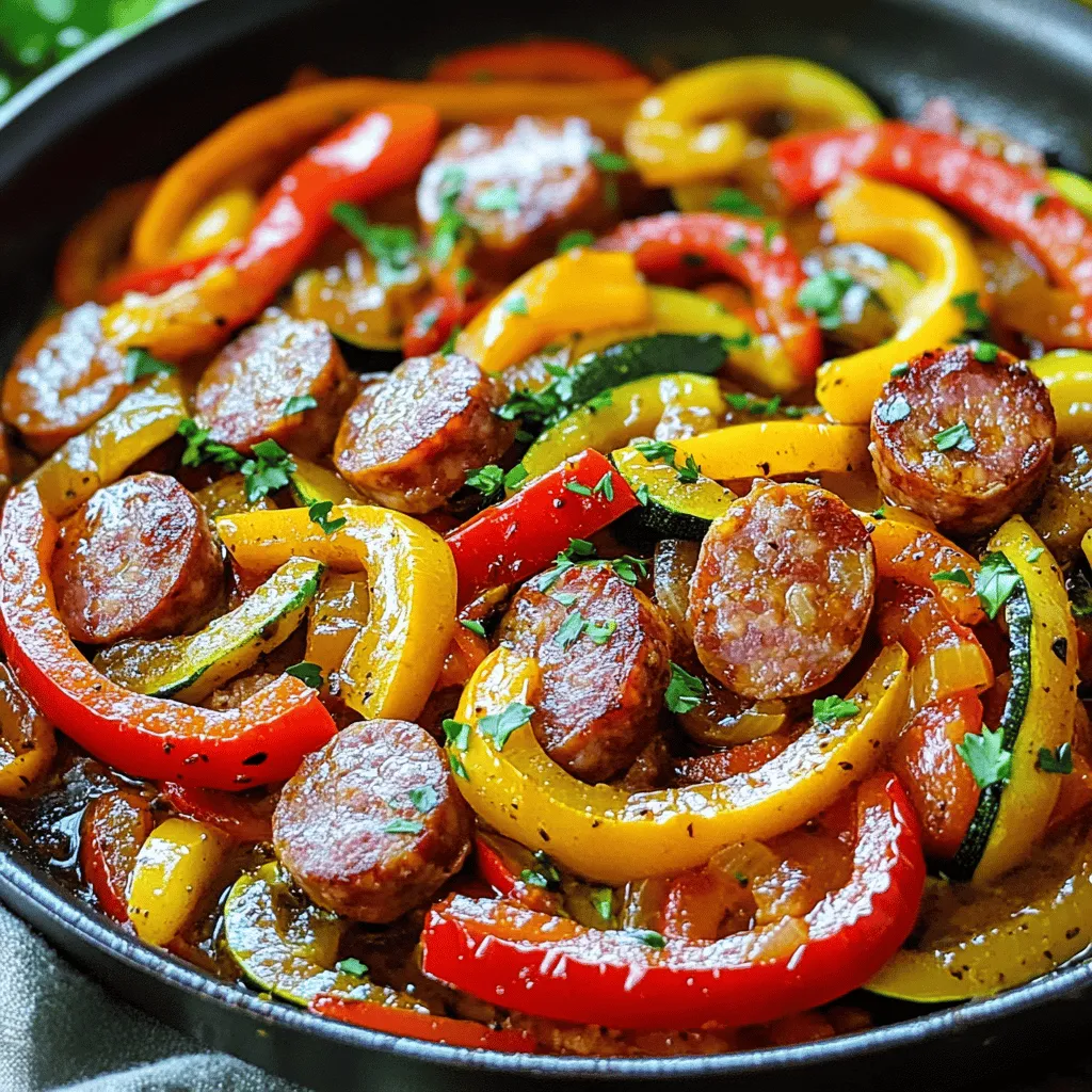 Sausage and Veggie Skillet Tasty and Quick Meal