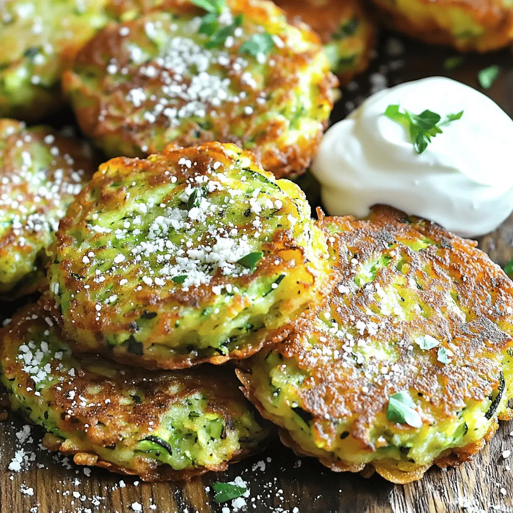 Savory Zucchini Fritters Crispy and Flavorful Snack