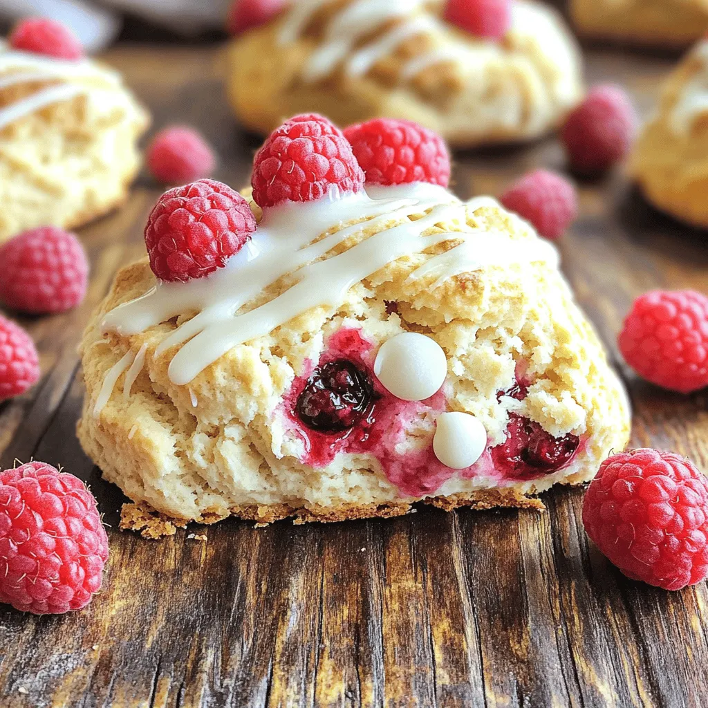 White Chocolate Raspberry Scones Savory and Simple