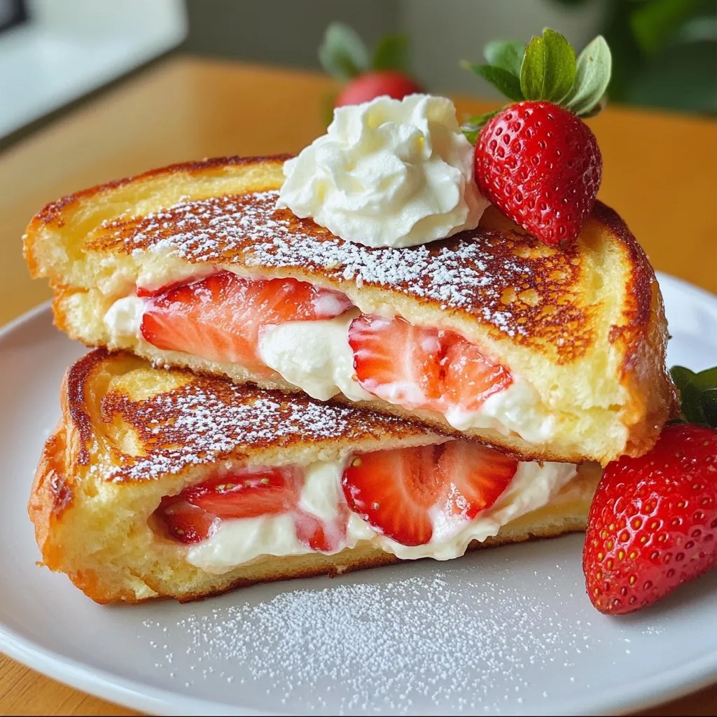 Strawberry Cheesecake French Toast Irresistible Delight