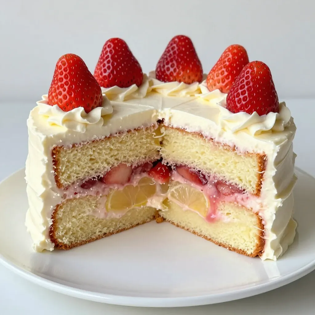 Strawberry Lemonade Cake Fresh and Flavorful Delight