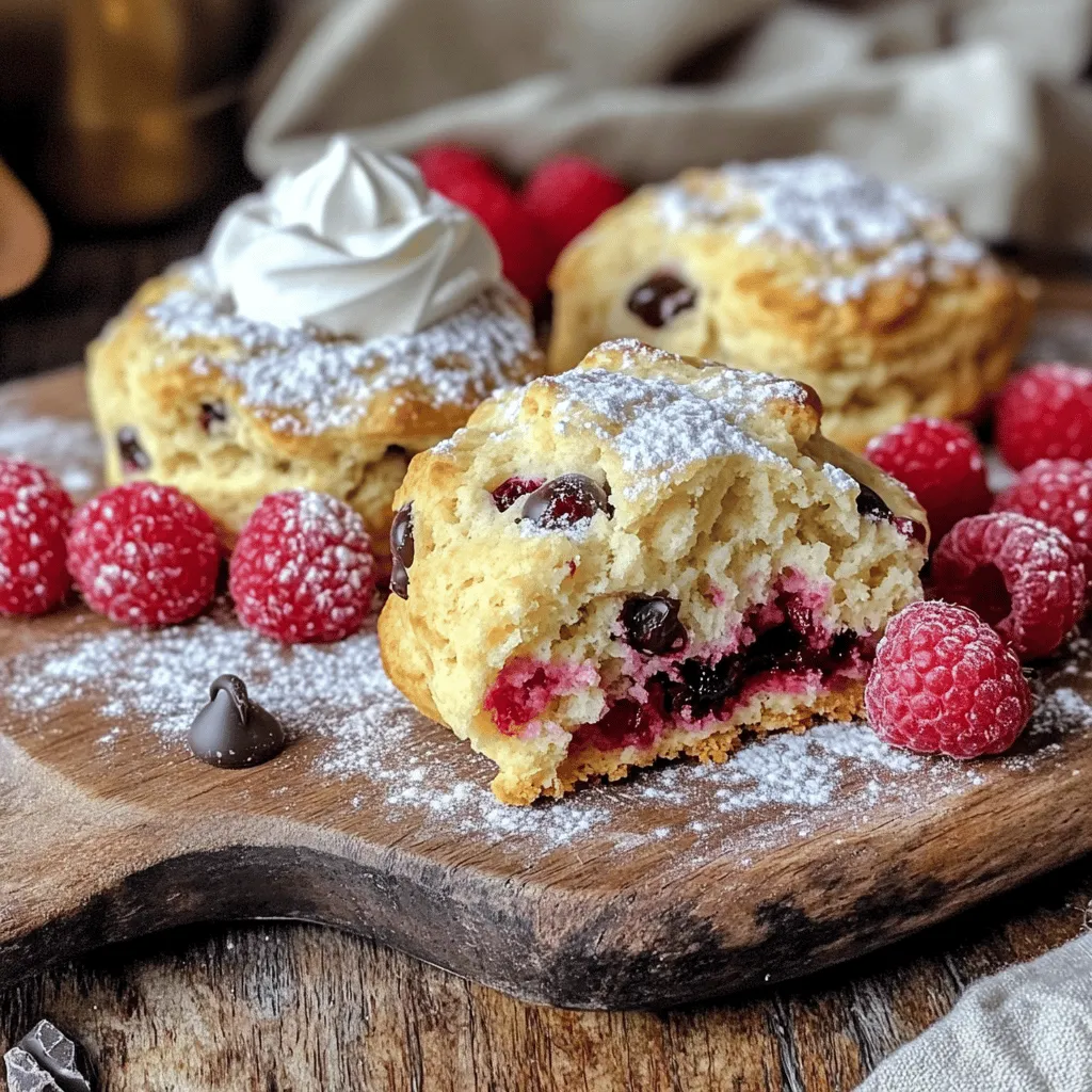 Raspberry Chocolate Chip Scones Perfect for Breakfast