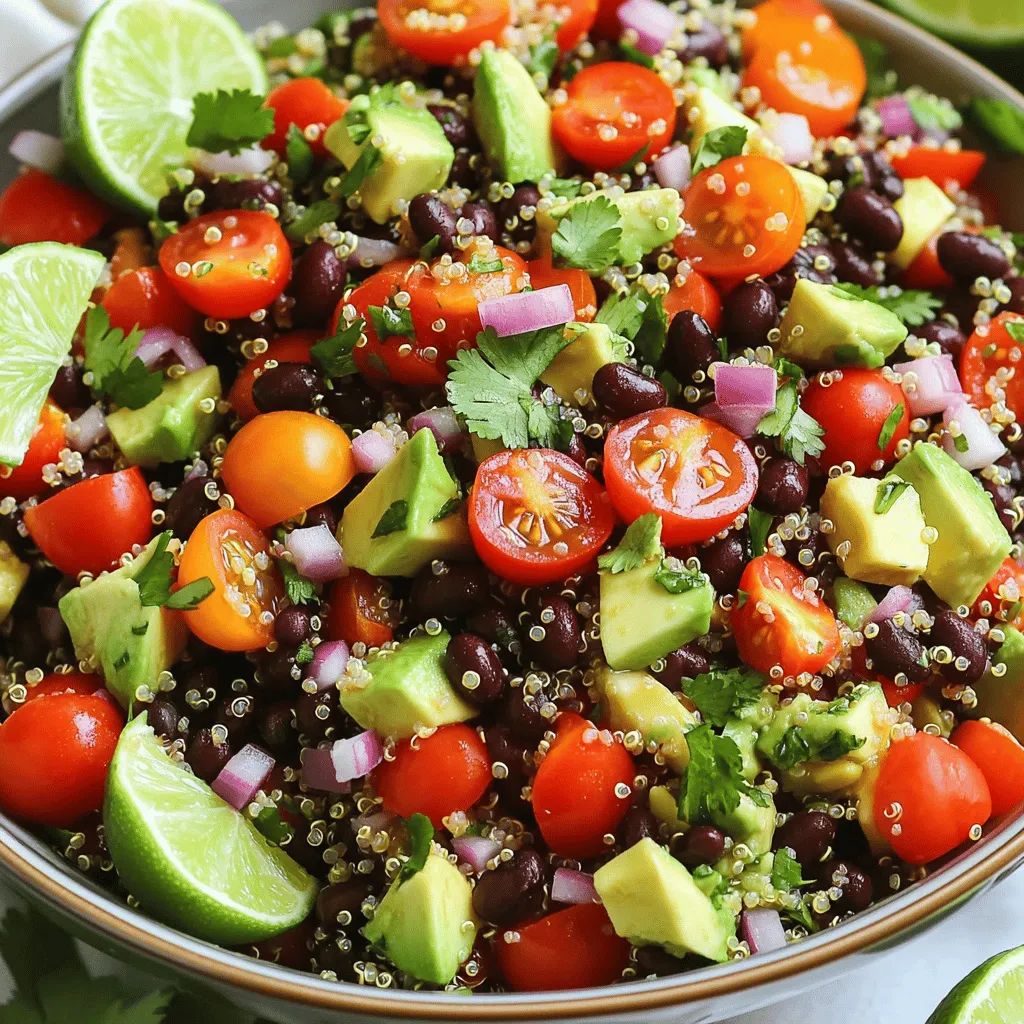 Zesty Quinoa Black Bean Salad Flavorful and Nutritious