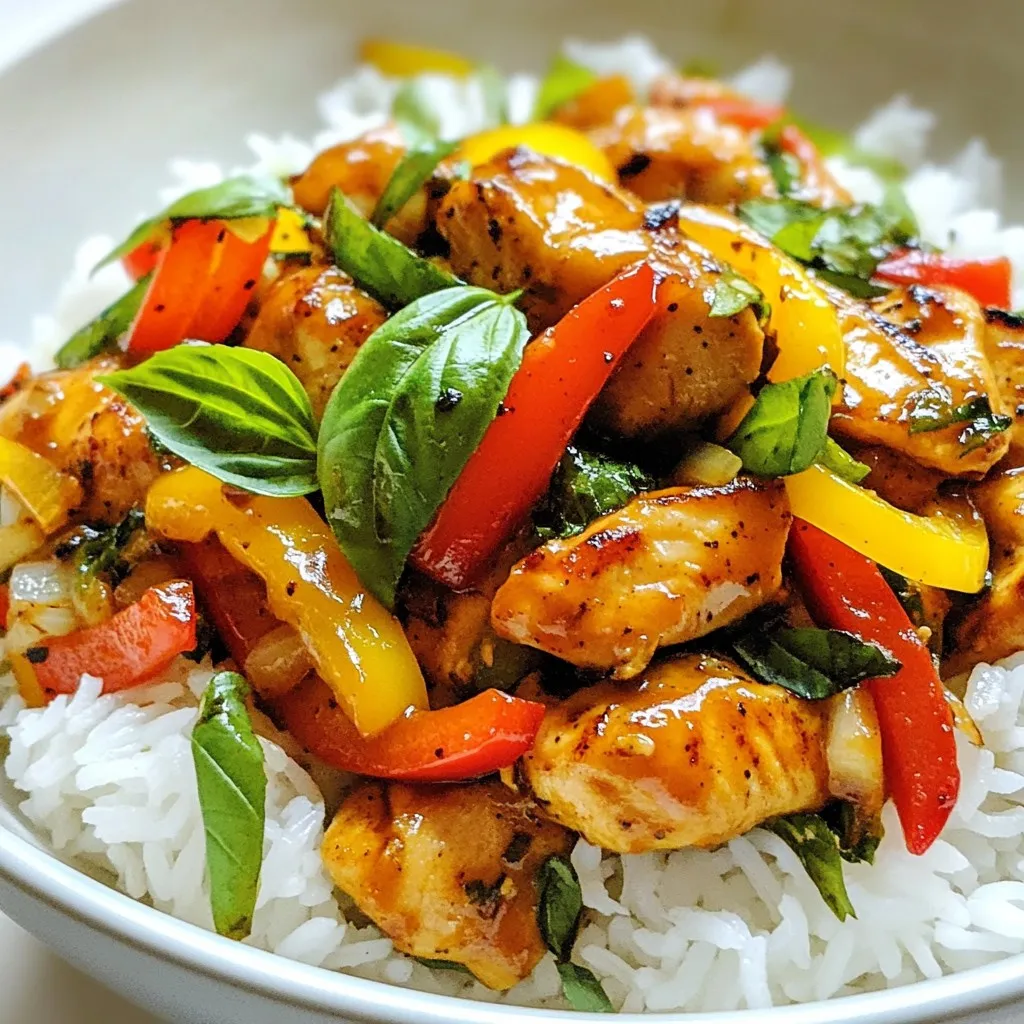 Thai Basil Chicken Stir-Fry Flavorful and Quick Meal