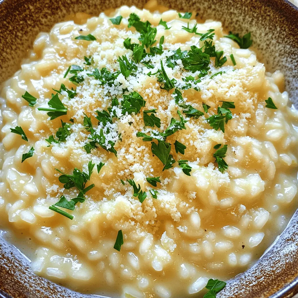 Creamy Garlic Parmesan Risotto Simple and Delicious Dish