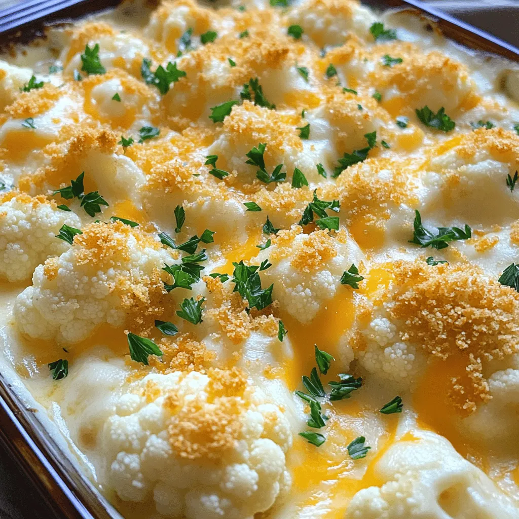 Cheesy Cauliflower Bake Creamy and Delicious Treat
