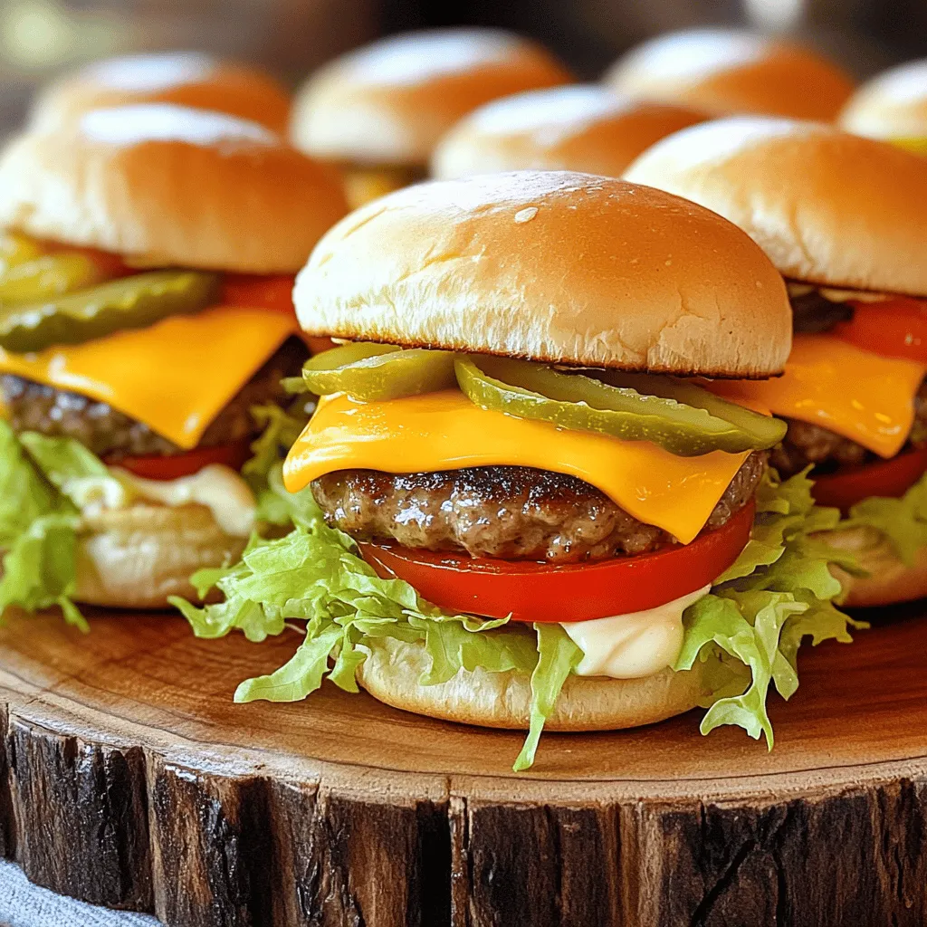 Mini Cheeseburger Sliders Tasty and Simple Treat