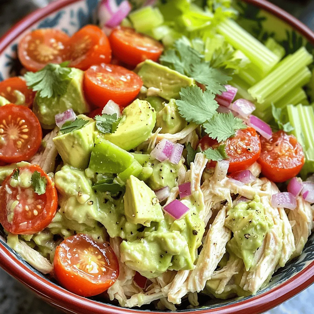 Creamy Avocado Chicken Salad Tasty and Healthy Choice