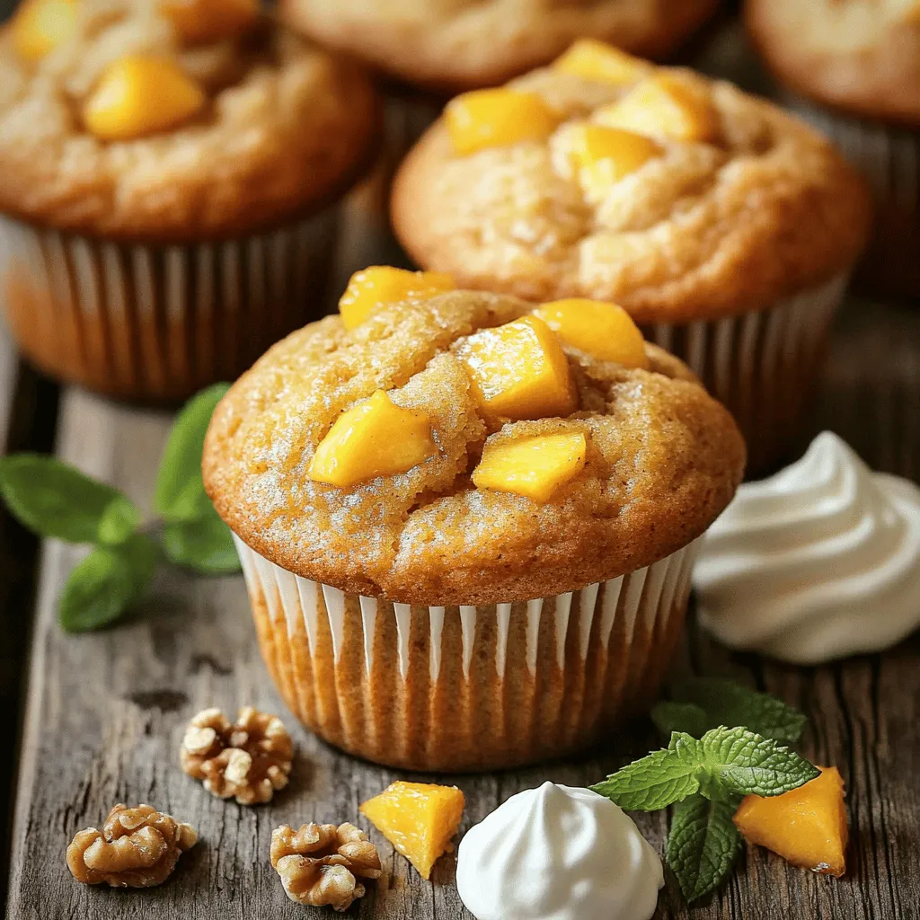 Brown Butter Peach Muffins Soft and Flavorful Treat