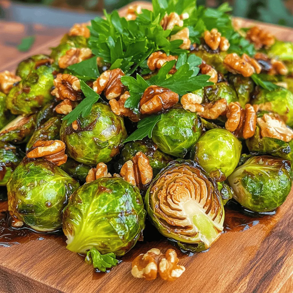 Balsamic Glazed Brussels Sprouts Flavorful Side Dish