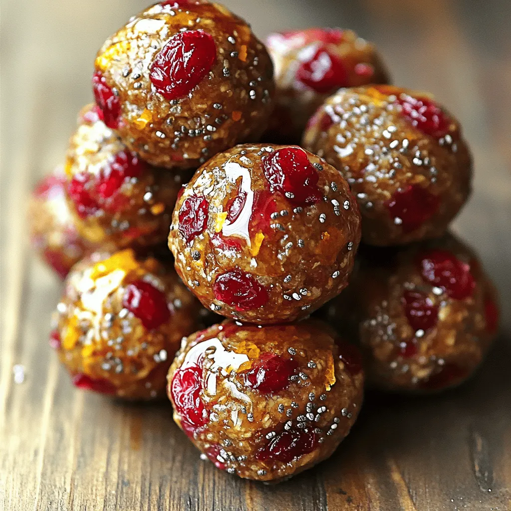 Cranberry Orange Energy Bites Easy and Nutritious Snack