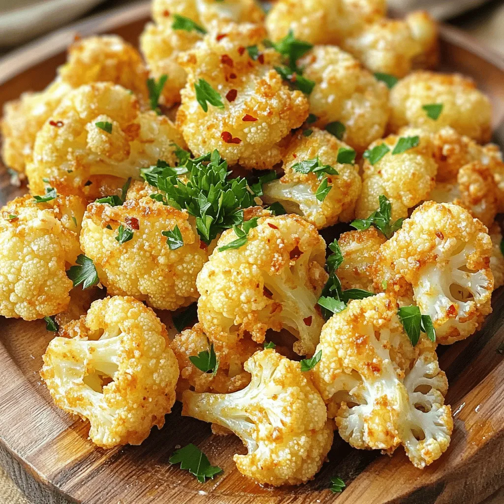 Air Fryer Garlic Parmesan Cauliflower Delight